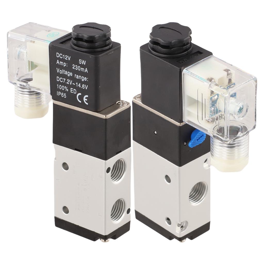 High Quality High quality New Solenoid Valve 110*65*22mm 1PC 2 Position Accessories DC 12V G 1/4 Metal+Plastic