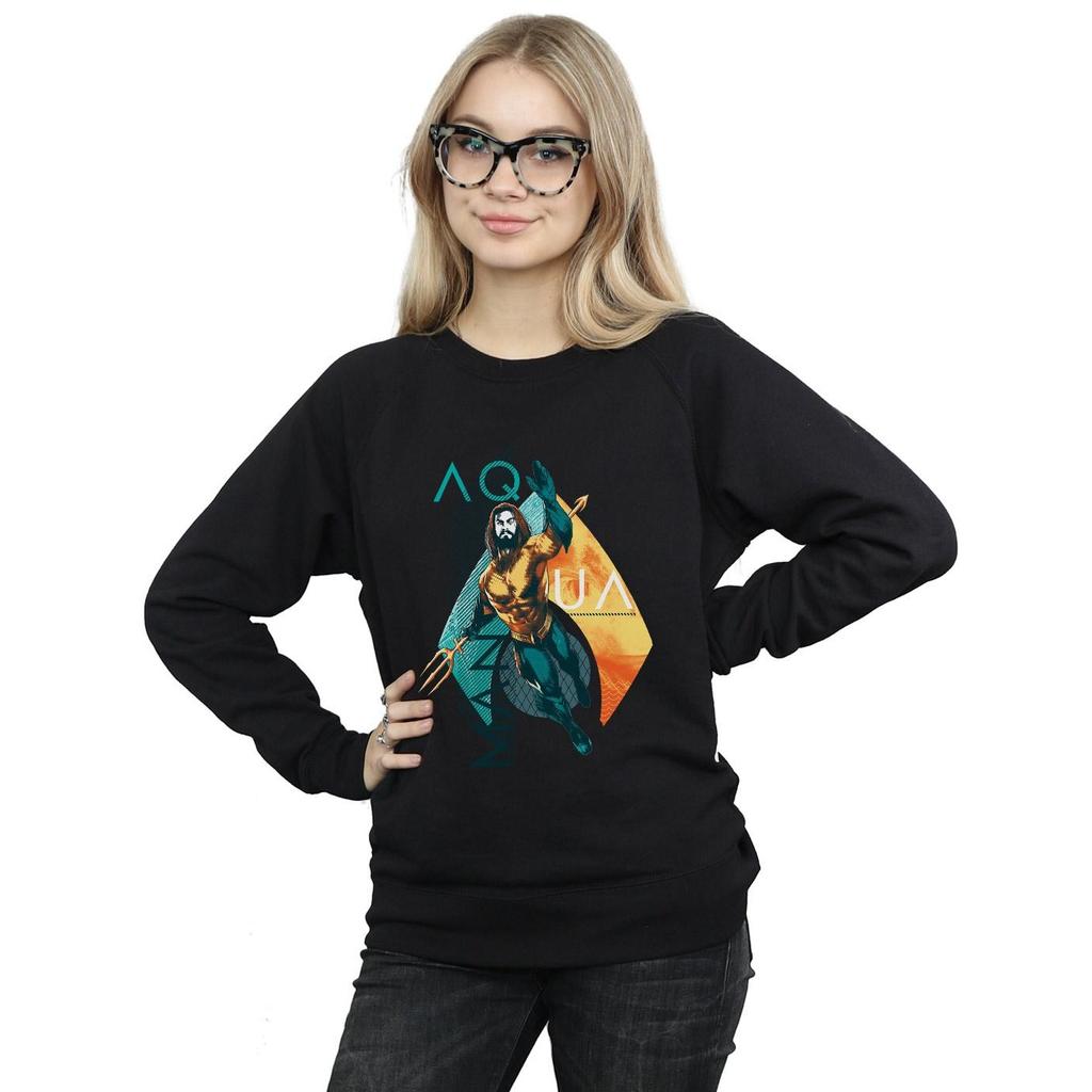 DC Comics Womens/Ladies Aquaman Tropical Icon Sweatshirt