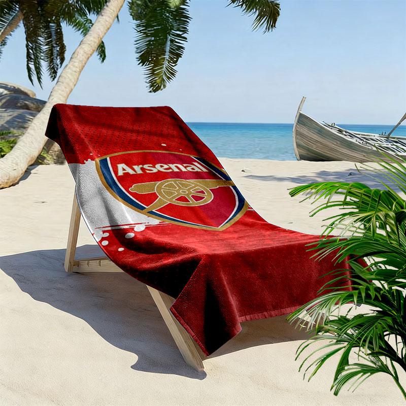 Arsenal F Print Beach Towel, Large Soft Quick Dry Towel for Beach Camping Swimming