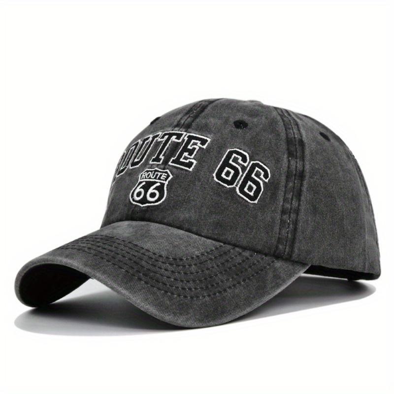 ROUTE 66 Letters Embroidery Baseball Cap Women Men Fashion Cotton Snapback Hat Hip Hop Trucker Dad Caps Outdoor Sun Hats gorras