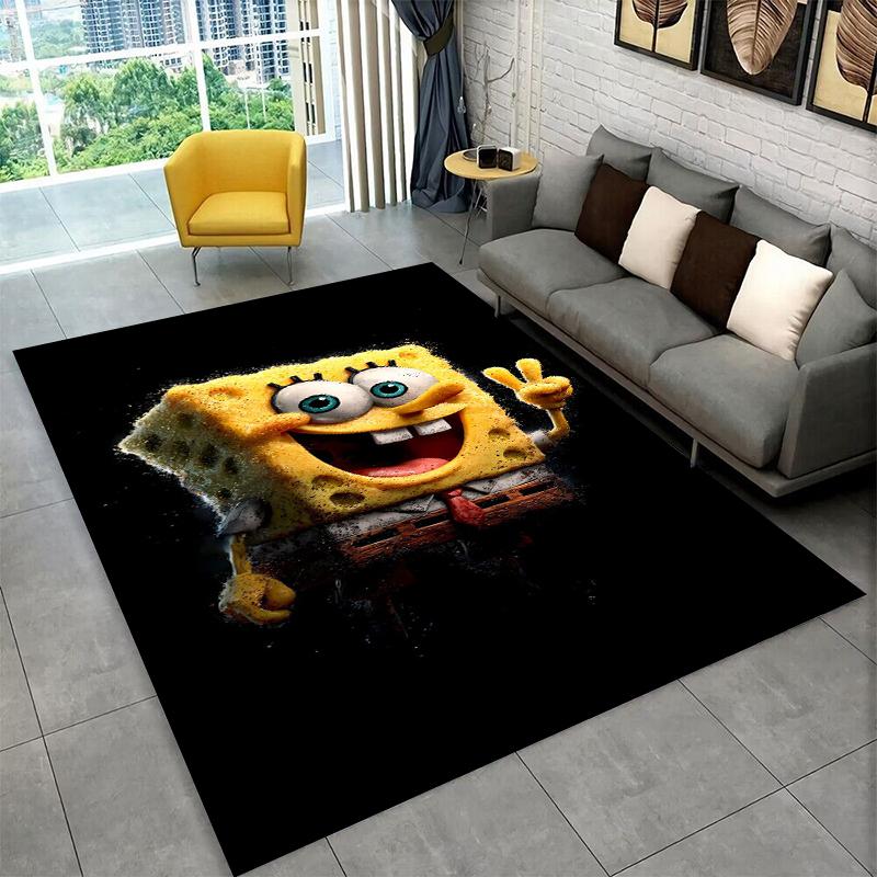Cartoon S-SpongeBob Patrick Star Carpet Rug for Playroom Bedroom Living Room Sofa Home Decor,kid Area Rug Non-slip Floor Mat