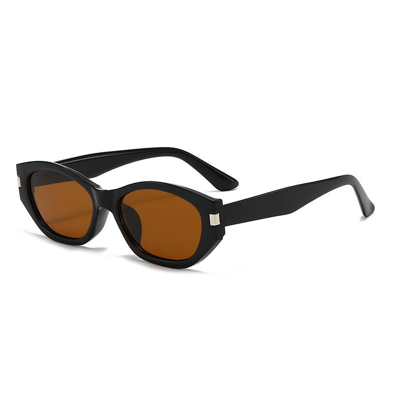 Korean Retro Cat Eye Cocoa Sunglasses for Women - High-End Fashion, Vacation & Street Style
