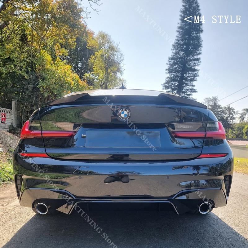 M3 M4 Style Rear Trunk Spoiler Wing Tuning For BMW 3 Series G20 320i 325i 330i M340i M340d 2019-2024 Car Body Kit Accessories