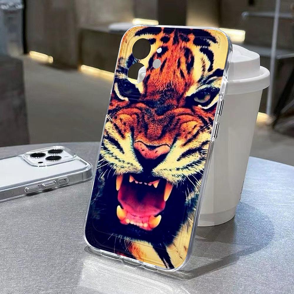 

Чехол для телефона Tiger Lion Cat для Samsung S24 Ultra Funda Galaxy S23 FE S22 S21 S20 FE S10 Plus A73 A72 A71 A70, мягкий силиконовый чехол For SamsungS24 Ultra