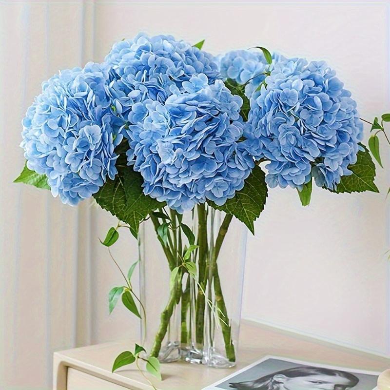 3D Latex Artificial Hydrangea Branches Big Hydrangea Flower Real Touch Artificial Flowers Home Table Office Wedding Decoration
