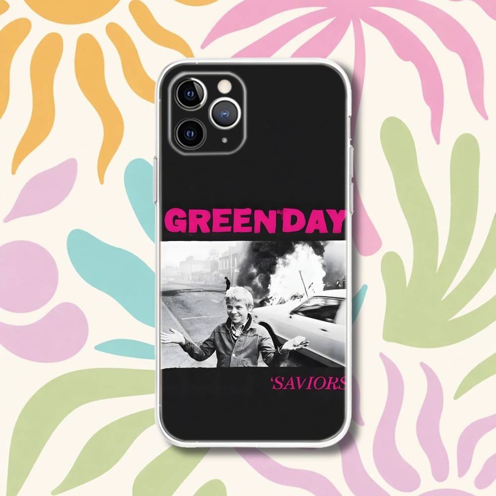 G-Green Day American Idiot Dookie Transparent Phone Case For iPhone 17,13,15,12,11,14,16 Pro Max Mini 7,8 Plus SE4,17E Air Funda