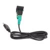 Stereo USB Cable Adapter Switch Button for CD Player Radio DC 12V Universal Connecting Wire