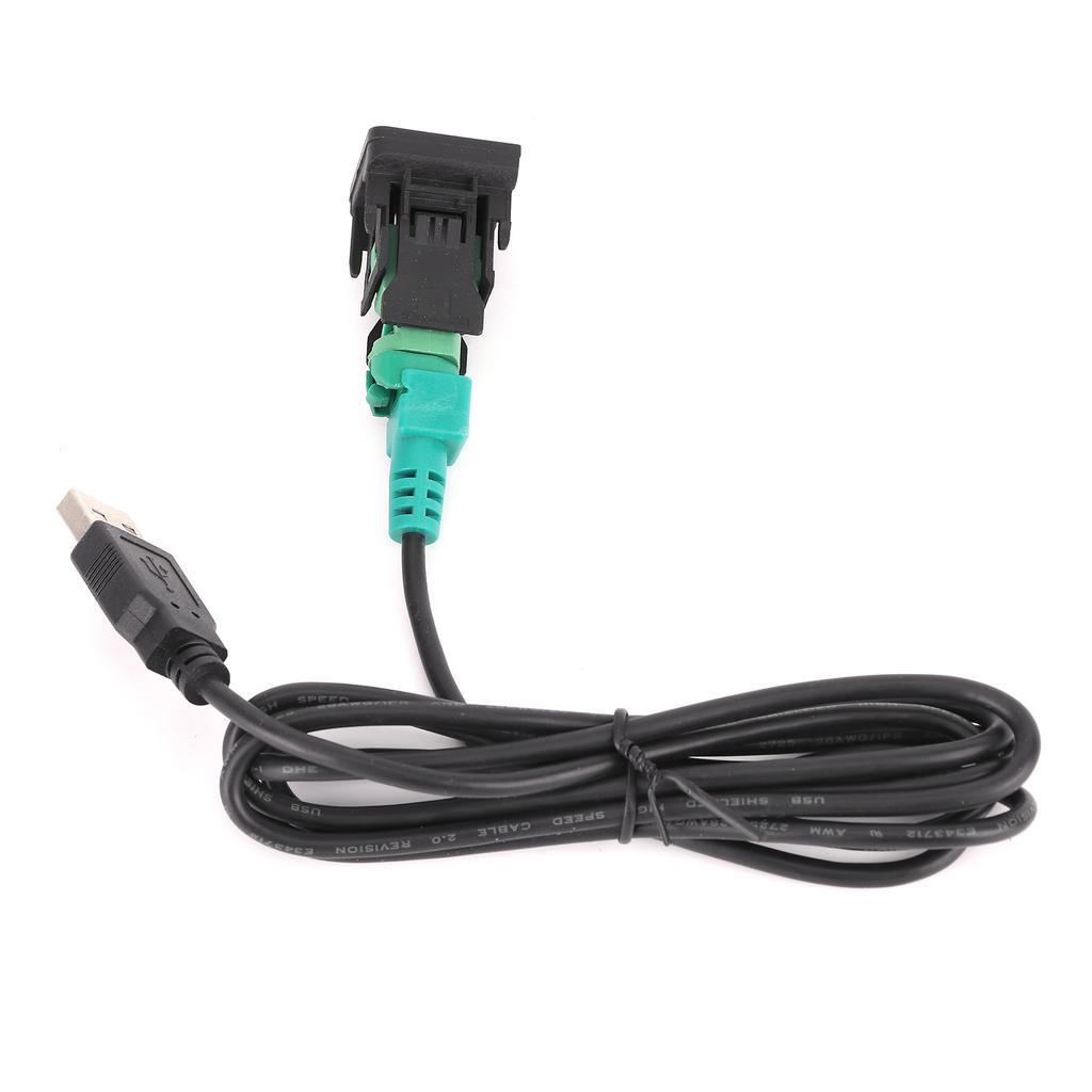 Stereo USB Cable Adapter Switch Button for CD Player Radio DC 12V Universal Connecting Wire