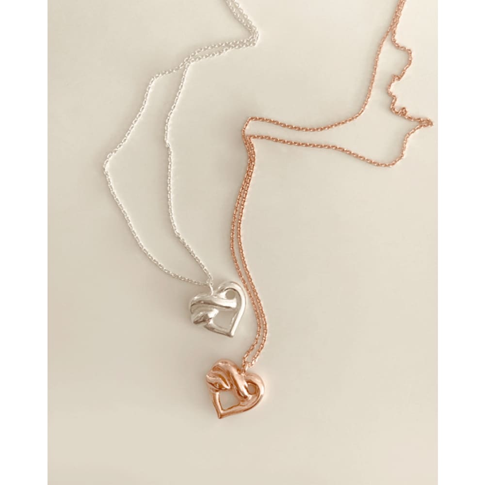 [925 Silver] Pretzel Necklace A 36