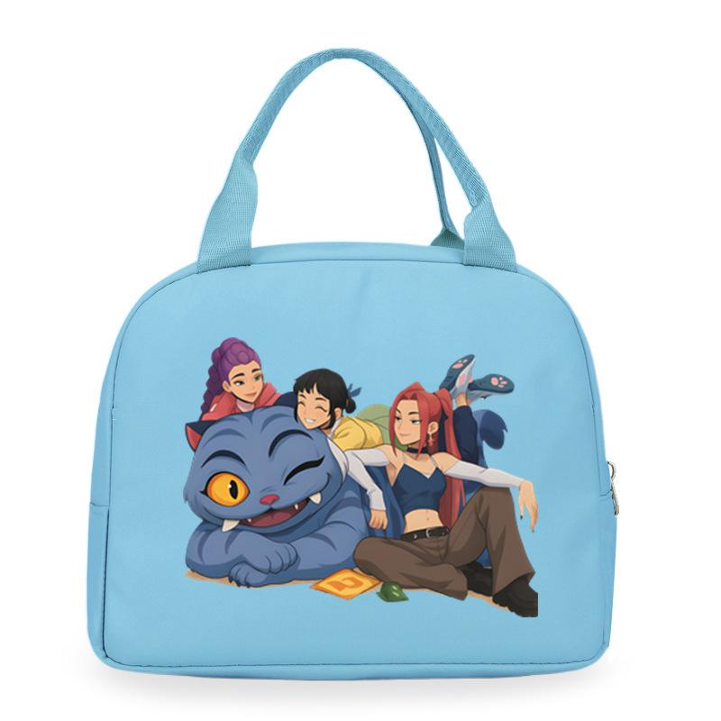 Cartoon Animation Academy Meal Bag Student Thermal Insulation Lunch Box Bag Office Workers Handheld Bento Bag