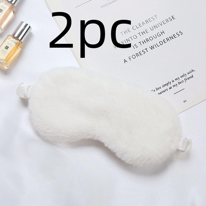 Masque de sommeil en soie, mignon, doux et poilu, bloquant la lumière, aide au sommeil de voyage, cache-œil pour la maison, sommeil nocturne, pour femmes et hommes