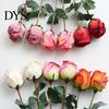 Rose Flower Decor Simulation Vibrant Color Thicker Petals Non-Withering Realistic Looking Bent Freely Decorative Artificial Plant Fine Texture Single