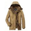 Padded Coat Large Size Winter Men's Padded Coat Piled Thickened Medium and Long Padded Jacket Removable Hat