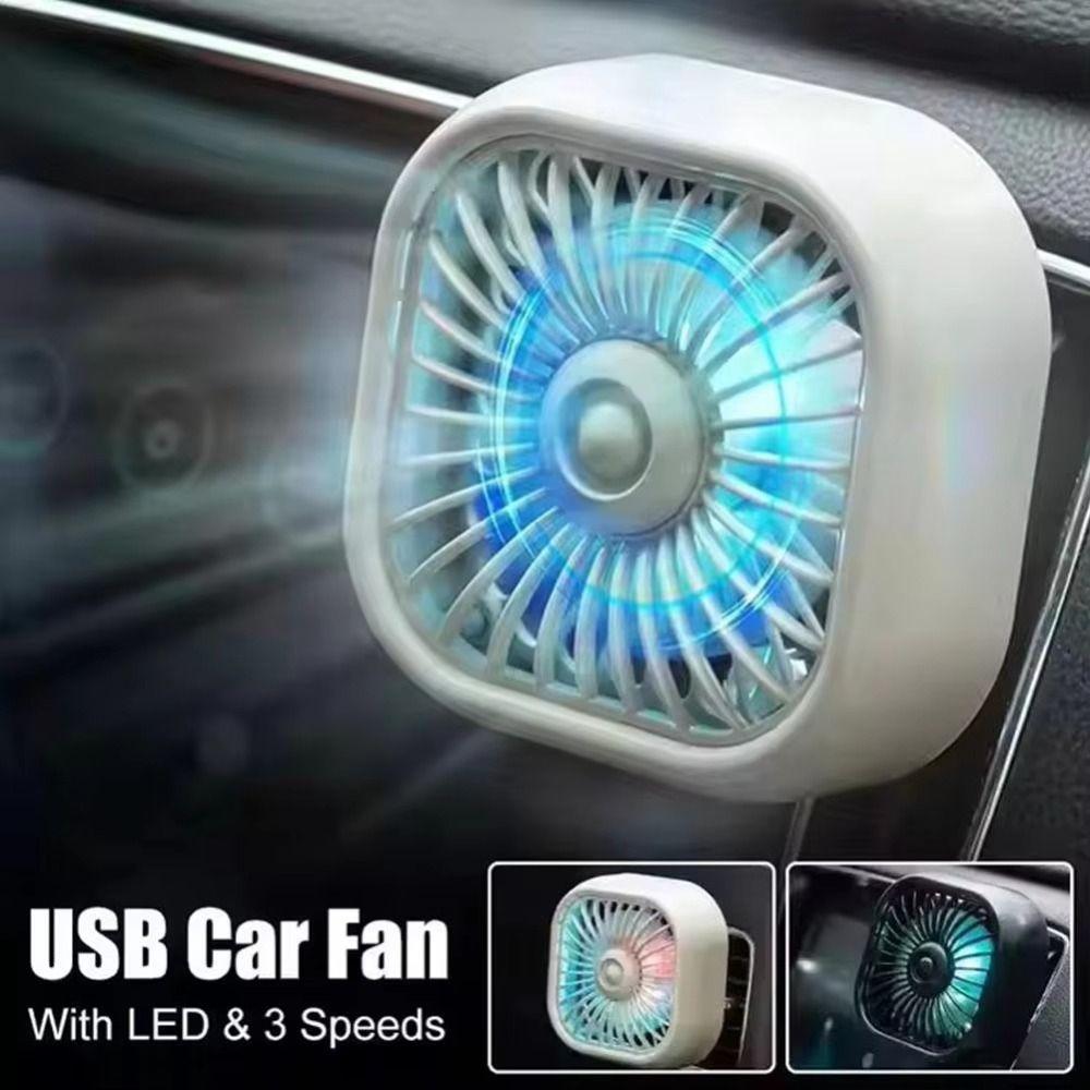 Adjustable Car Air Outlet Fan Colorful Lighting Mini Air Conditioner  Car Interior