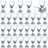 36-Pack Shot Glasses Set, 10Ml/0.338 Oz Mini Shot Glasses with Stem, Mini Wine Glasses for Whiskey Drinking Games, Thickness Glass