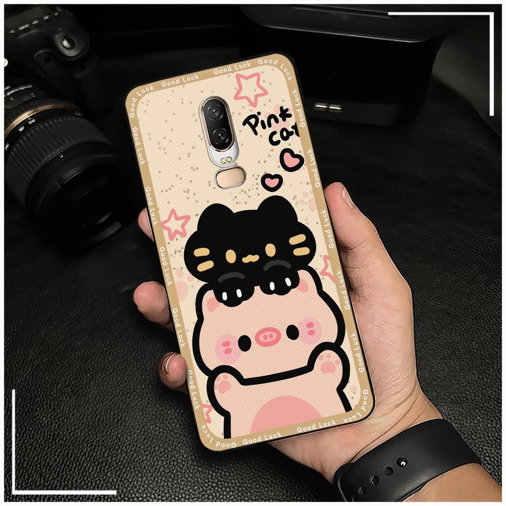 Nárazuvzdorné Vodotěsné Pouzdro na Telefon Pro OnePlus 6/1+6 Odolné proti Nárazům Silikonové Prachotěsné Graffiti Kreslené Zvířata Roztomilé Odolné