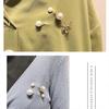 Pearl Button Brooch for Waistband Adjustment - Women's Pin to Secure and Shape Skirts or Pants