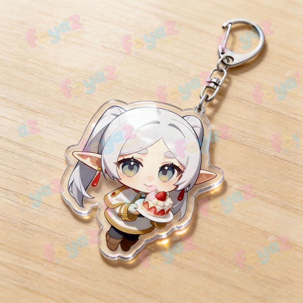 Frieren Keychain Accessories Bag Cartoon Keyrings Jewelry Manga Fans Gifts