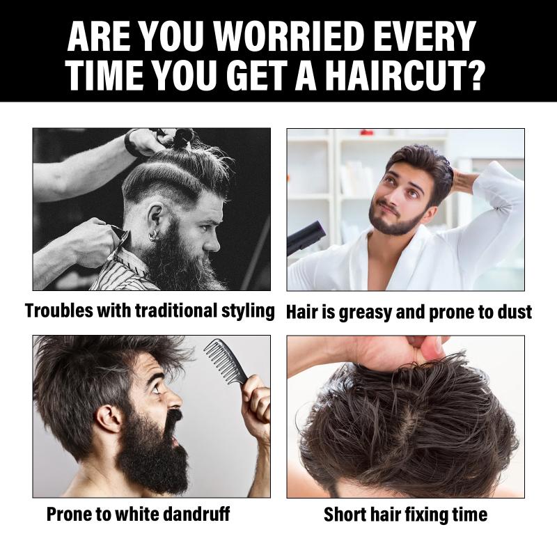 Stark haltendes Haarwachs für Männer, festes Styling-Wachs mit natürlichem Glanz, wasserbasiert, nicht fettend, tägliche Kontrolle für Männer, Frisur für den ganzen Tag