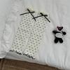 Knit Bow Ruffled Calf Socks Ruffled Trim Stackable Dress Socks Kawaii Kawaii Calf Socks  For Women