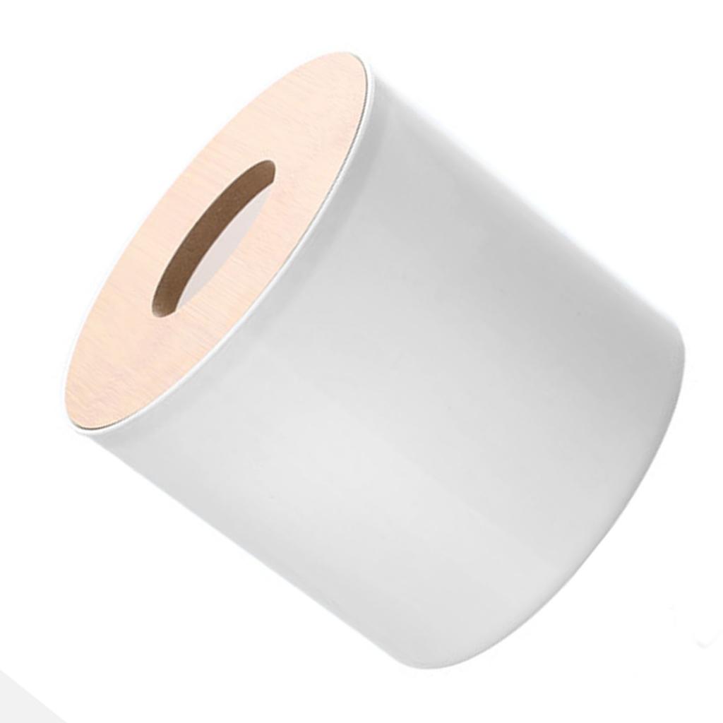 Roll Tissue Box Holder Innovative Modern Concise Large Space Round Tissue Toilet Paper Dispenser for Bathroom Living Room