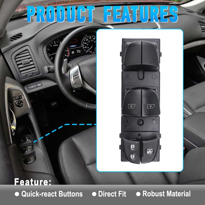 For Nissan Altima 2013 2014 2015 2016 2017 2018 Front Left Master Power Window Lift Switch With 19 P 25401-3TA4A