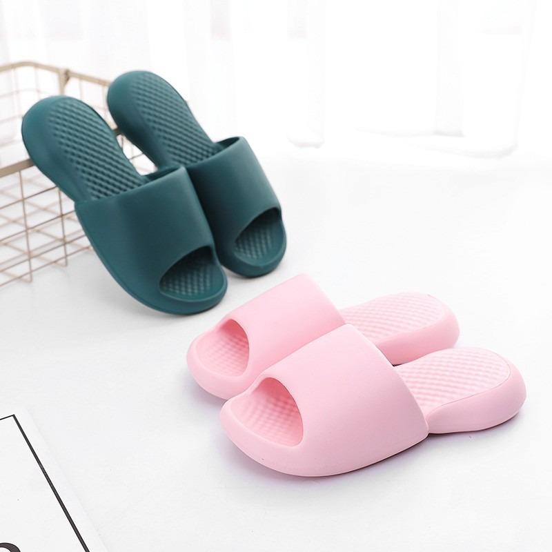 Bathroom cool slippers women's indoor home silent home soft bottom bath couple men summer integrated molding