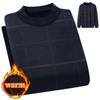Padded and Thickened Winter Inner Knitted Sweater Dad Middle-aged and Elderly Men's Sweater Warm Round Neck Bottoming Fall and Winter Tops