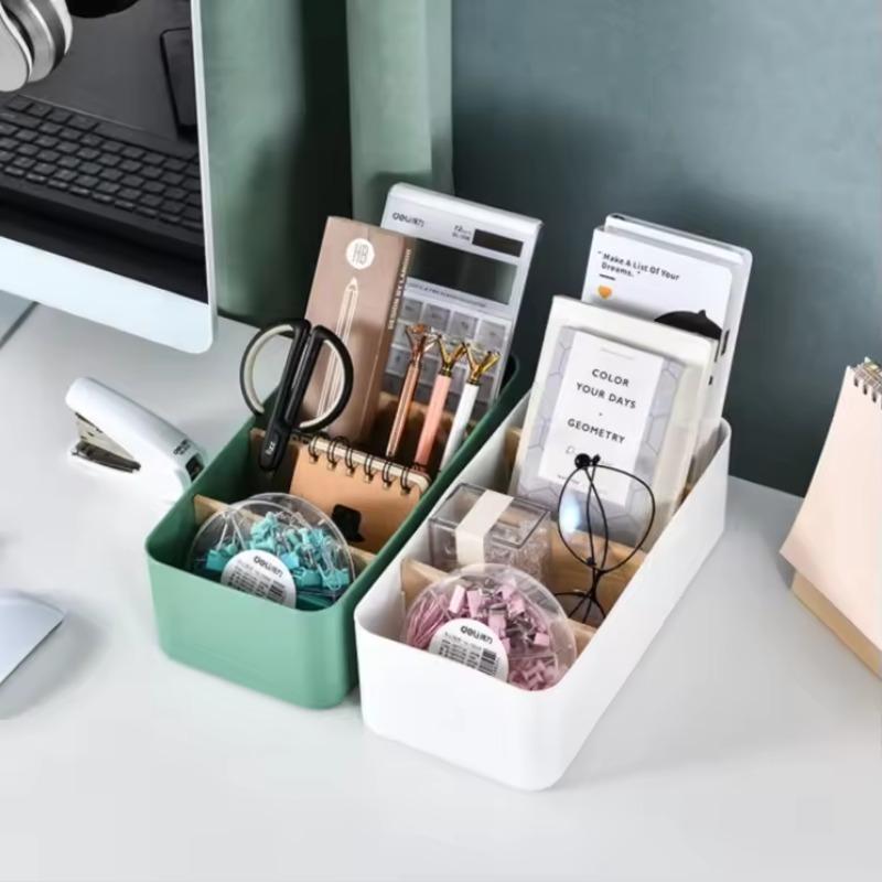 Fernbedienungshalter, 4 Steckplätze, Desktop-Aufbewahrungsbox, TV-Fernbedienung, Telefon, Trapezkorb, Schreibwaren-Organizer, Fall, Home Hotel