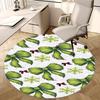 Christmas Decorations,Winter Snowflakes Chair Mat Round Rug Office Carpet, Machine Washable, Non Slip, Suitable for Living Rooms, Bedrooms