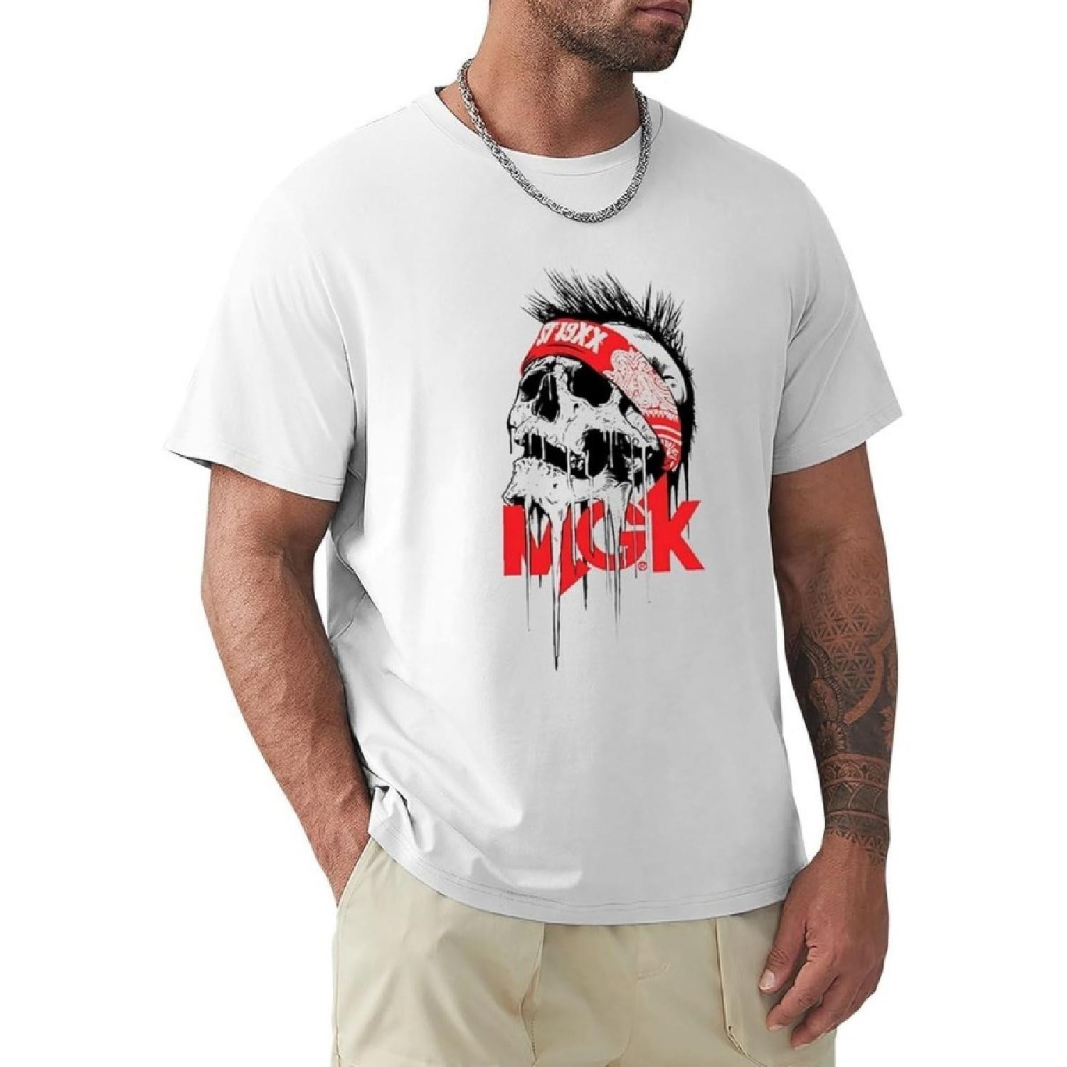 MENPULAM MGK Mens T-Shirt Hipster Print MGK T Shirt Short Sleeve Tees Top XXXXXL