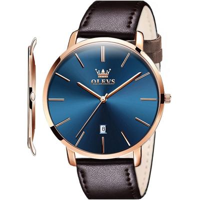Men's Watch, Simple, Business, Casual, Fashion Leather Watch, Slim Analog Quartz Movement, Popular for Banquets, Gentleman's Watch for Men
