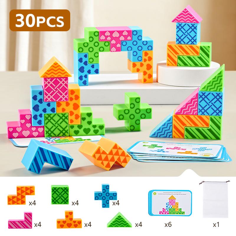 Smart Bead Pyramid Plate: Children's Logical Thinking Educational Toy