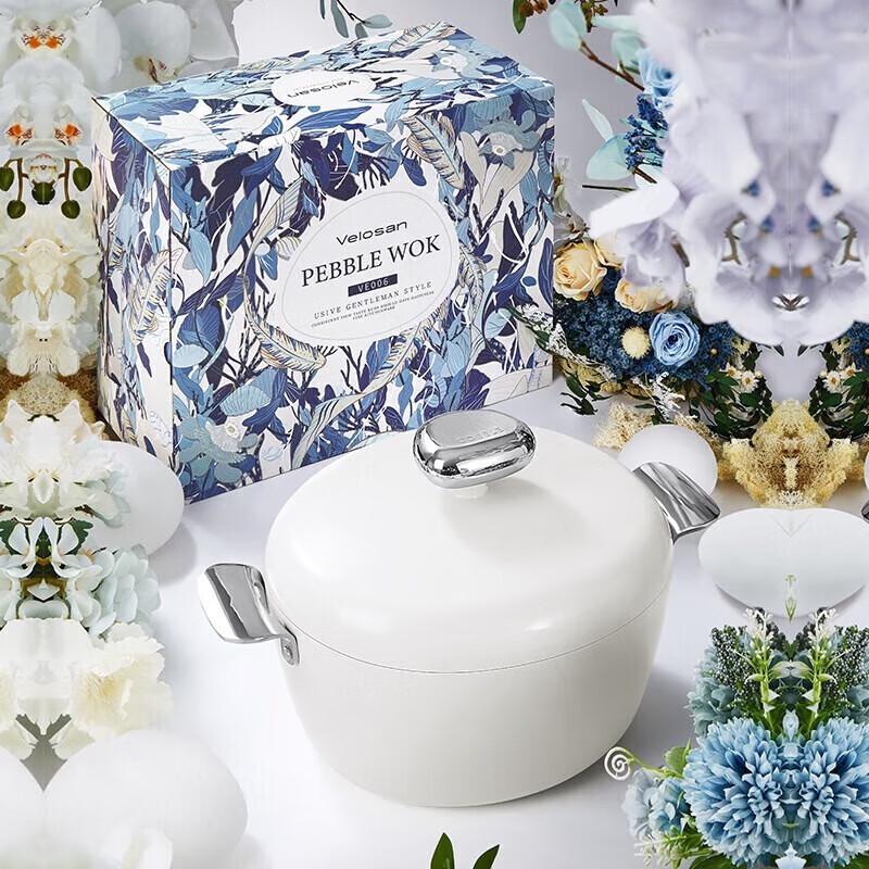 Wenlunshan Kamień Emaliowany Garnek do Zupy Nieprzywierający