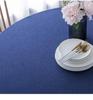 Waterproof Oil-Proof Solid Color Round Tablecloth for Dining, Hotel, and Home