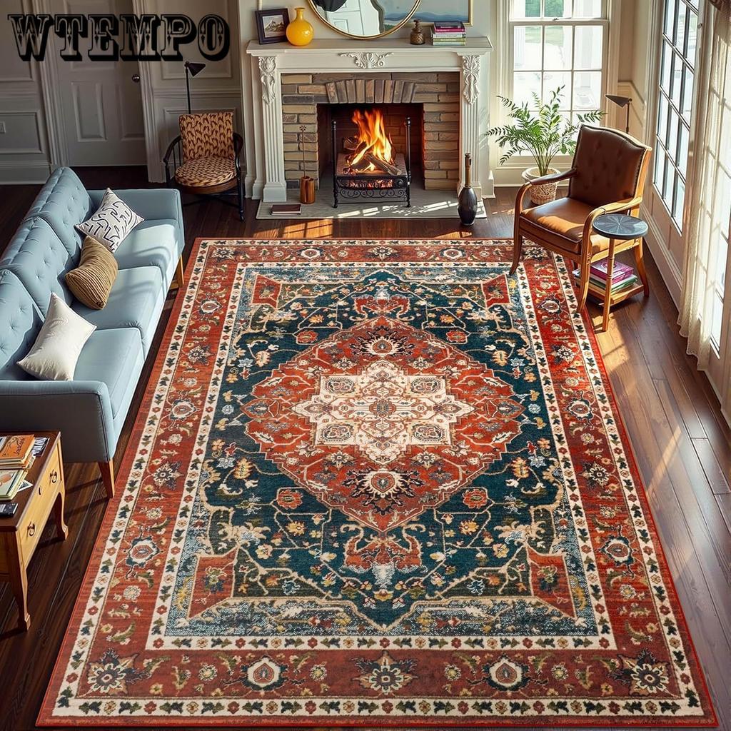 Living Room Carpet Dirt Resistant Coffee Table Mat Bedroom Easy To Maintain Bedside Carpet