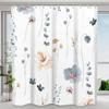 Perdea de duș florală acuarelă, cu model floral de primăvară, salvie, botanică, din poliester, decor baie, cu cârlige