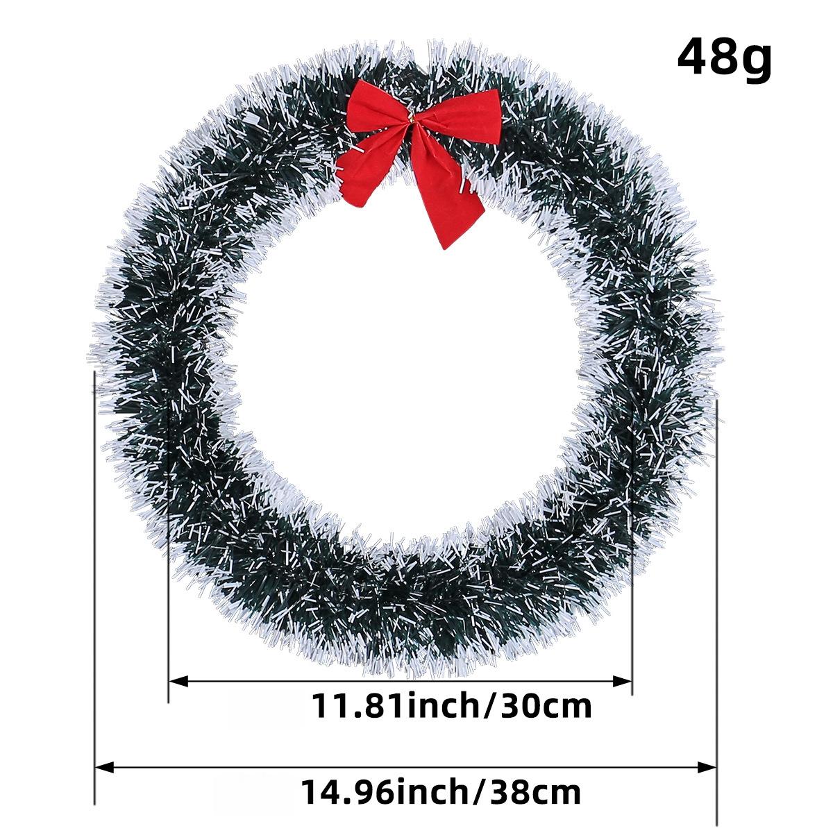 

30cm Classic Christmas wreath for home decor, Christmas garland for front door decor, artificial flowers, New year s decoration garland