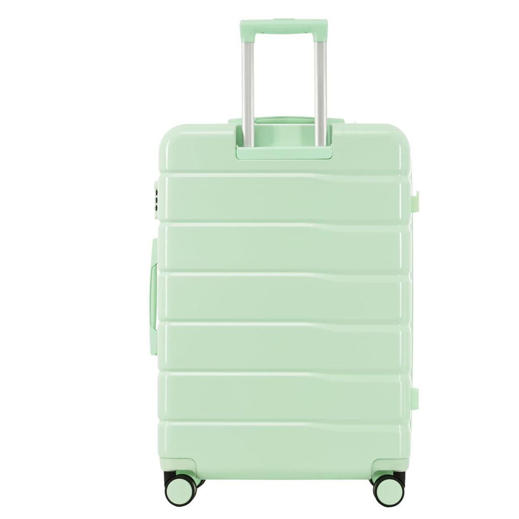 3-częściowy zestaw walizek (M-L-XL) 20 24 28, Twarde skorupy ABS+PC, Podwójne kółka 360°, Zamek TSA, Kieszenie wewnętrzne, Podróże służbowe/Rodzinne