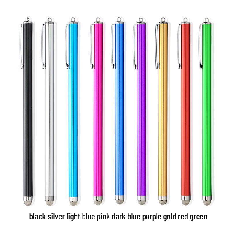 Universal Metal Capacitive Touch Pen with Replaceable Cloth Tip for Android & iOS