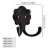 1Pcs Antique Double Head Coat Hat Bag Hanger Zinc Alloy Double Prong Hooks With Screws Portable Multifunctional Wall Hanging