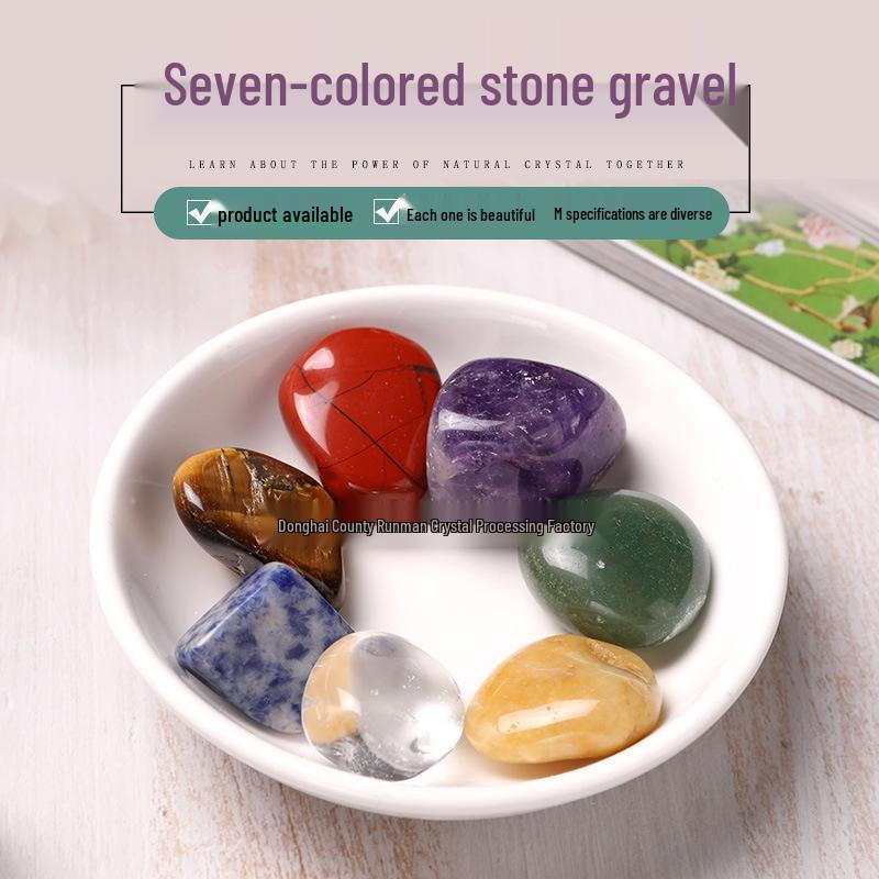 

Seven-Color Crystal Decorative Aroma Stone Set Set: 2-3cm