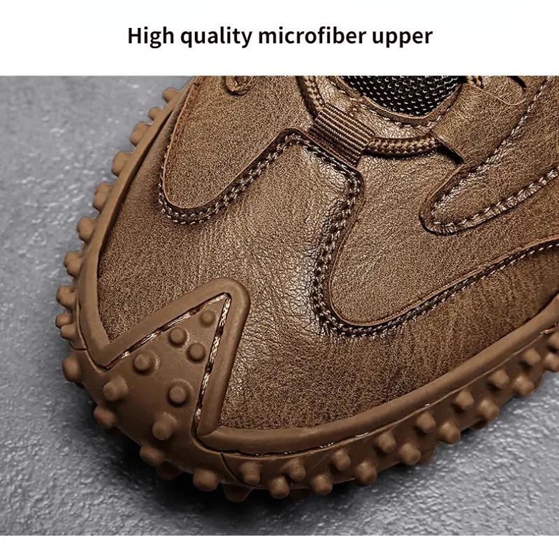 Men's Handmade Casual Leather Shoes Large Size 39-46