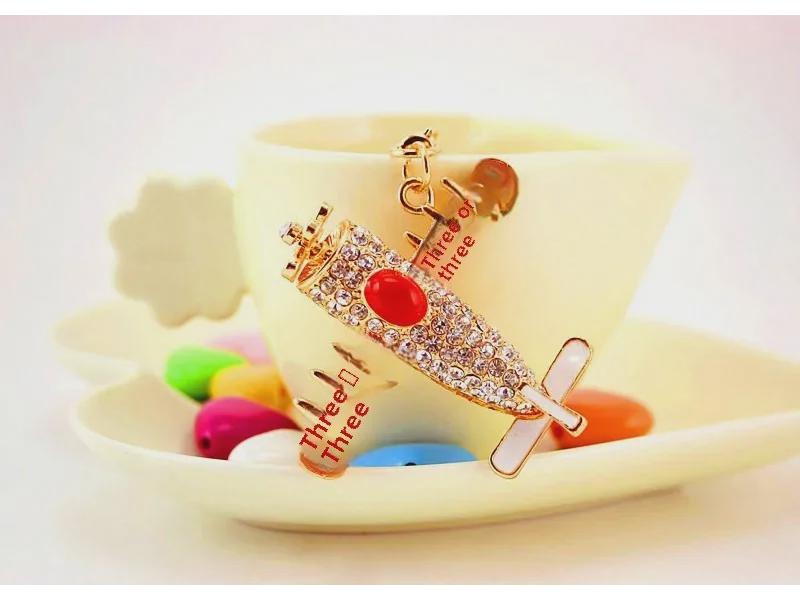 CoolXi Men's Metal Airplane Helicopter Pendant Keychain - Ideal Small Gift