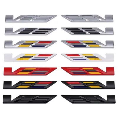 2pcs for Front Fender Side Badge CT5 ATSL XTS CT6 XT4 Xt5 CT4 Escalade Upgrade V Logo Badge Rear Bumper Sticker