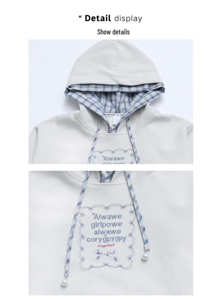 Autumn 2025 Girls' Sporty Two-Piece Set: Stylish Hoodie and Jeans