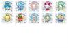 Sanrio Characters Square Magnet Collection Box Gum, 16-Pack (Candy Toy)