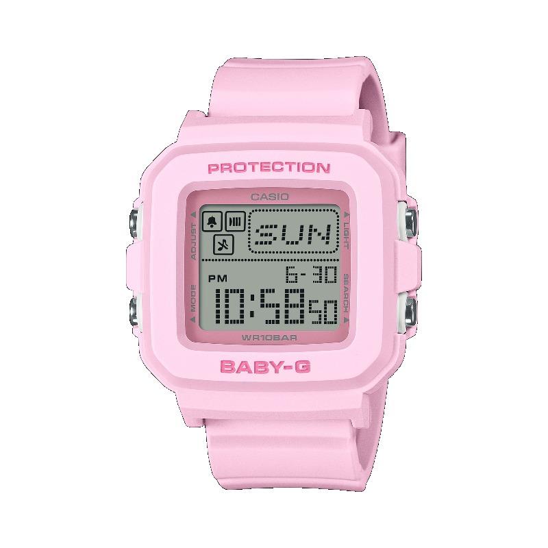 

Casio Baby-G Women s Resin 100M Water Resistant Shock Resistant Alarm Quartz Watch BGD-10-4 красный