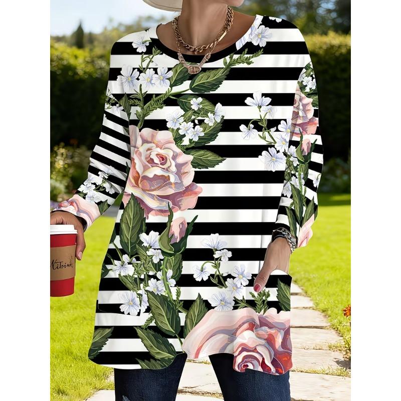 Women's Long Sleeve T-Shirt with Pockets