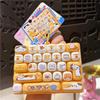Cute 26 Grids Stress Relief Simulation Keyboard Keychain Animal Diary Desktop Decoration Student Bag Ornament Toy Creative Gift